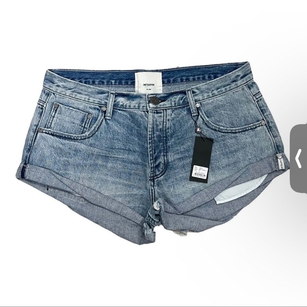 One teaspoon Salty Dog Bandit Jeans Shorts Light Wash Denim Women’s Size 26 NWT